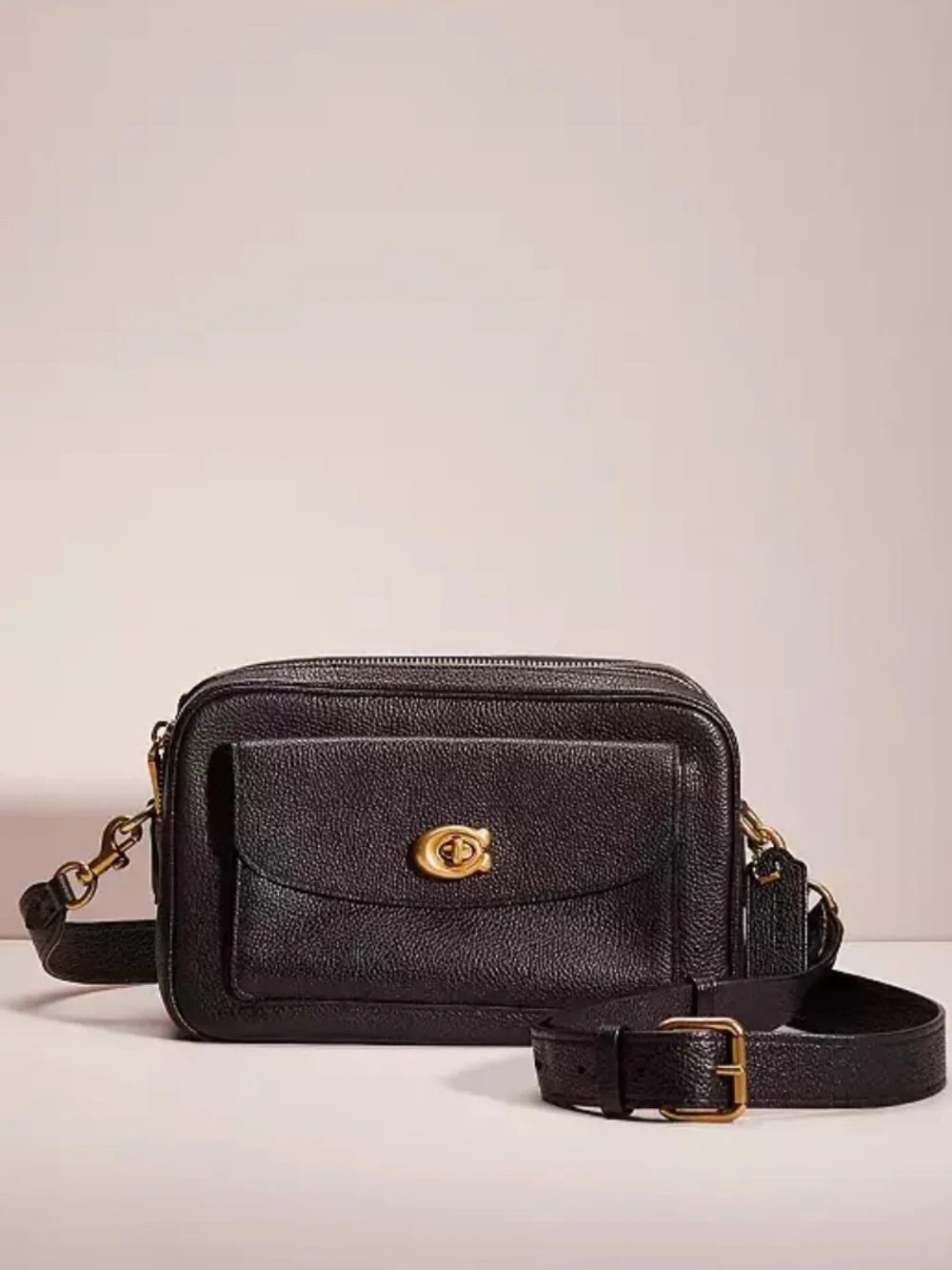 Coach Cassie pebbled leather crossbody